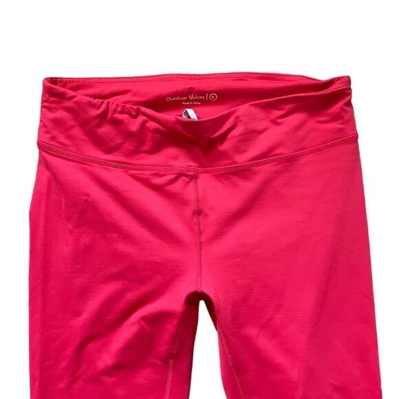 OUTDOOR VOICES 7/8 Leggings Red Size XL - Picture 3 of 6